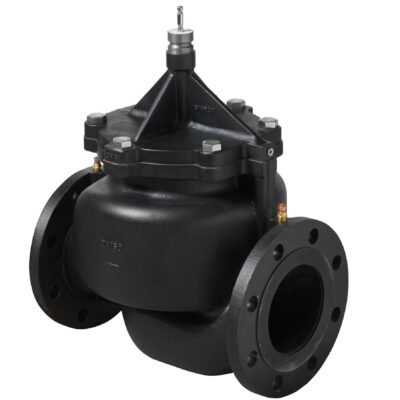 VPF53.200F280 – Válvula PICV embridada, carrera 40 mm, circuito cerrado, temperatura del medio 1… 120 °C, PN25, DN200, Kvs 130…280 m³/h.