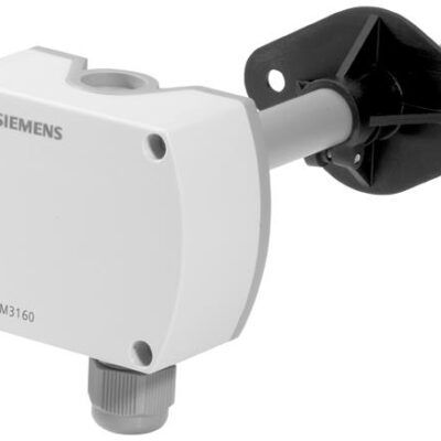 QFM3160 – Sonda de precisión de conducto combinada para humedad relativa y temperatura, señales activas 0..10 VCC.
