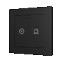 ZVIT55X2SA - Tecla 55 X2 Sign. Pulsador capacitivo de policarbonato 55x55 con indicadores DND/MUR  - Antracita (marco ZS55 no incluido).