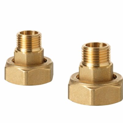 ALN15.202B/1 – Acoplamientos mPICV de 6 vías DZR de latón CW602N DN20 (2 piezas incluidas juntas) G 1″ – R 3/4″.