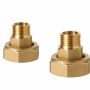 ALN15.202B/1 - 6-port mPICV couplings DZR brass CW602N. DN20. (2 pieces incl. gaskets). G 1 " - R ¾ ".