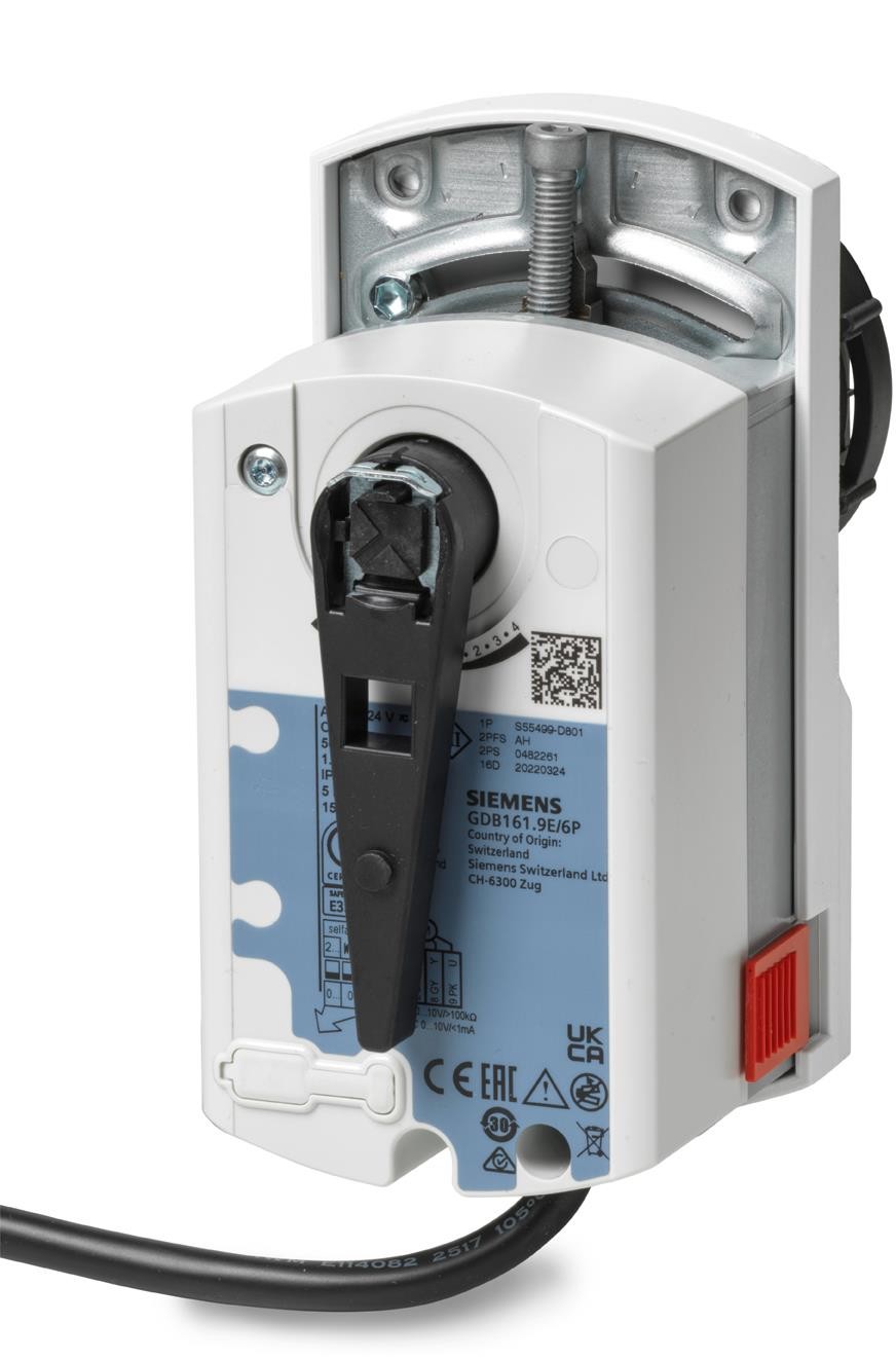 GDB161.9G/6P - Actuador rotativo electro motorizado para válvula 6 vías pueden usarse con VWPG51.