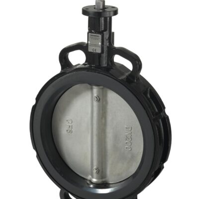 VFW41.200U – Válvula mariposa wafer, circuito abierto y cerrado, Tª desde -20° a 120°C, PN16, DN200, Kvs 4000 m³/h. Tª del medio -20° a 120°C, índice de fuga 0.05 % Kvs (SAL.. T10/F05).