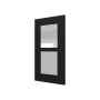 GetFace IP - Instalación de empotrar - Marco - 2 módulos - Negro (debe ser junto con ZVP-FBOX2).