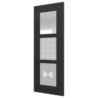 ZVPFFRA3B – GetFace IP – Instalación empotrada – Marco – 3 módulos – Negro (debe ir junto con ZVP-FBOX3).
