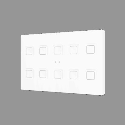 ZVITXLX10W – Tecla XL X10. Pulsador capacitivo de policarbonato – 10 botones – Blanco.