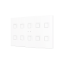 Tecla XL X10. Pulsador capacitivo de policarbonato - 10 botones - Blanco.