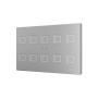 Tecla XL X10. Pulsador capacitivo de policarbonato - 10 botones - Plata.