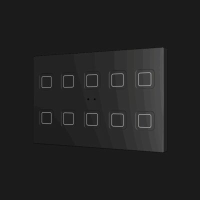 ZVITXLX10A – Tecla XL X10. Pulsador capacitivo de policarbonato – 10 botones – Antracita.