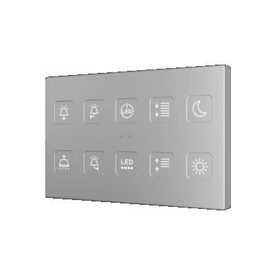 ZVITXLX10 – Tecla XL X10. Pulsador capacitivo de policarbonato – 10 botones – Personalizado.