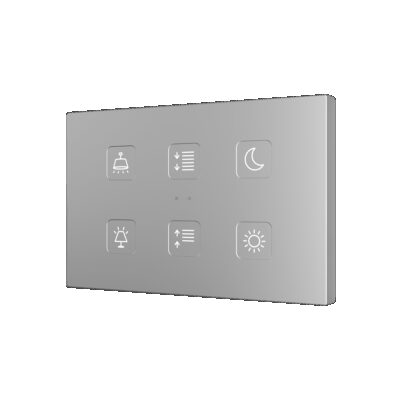 ZVITXLX6 – Tecla XL X6. Pulsador capacitivo de policarbonato – 6 botones – Personalizado.