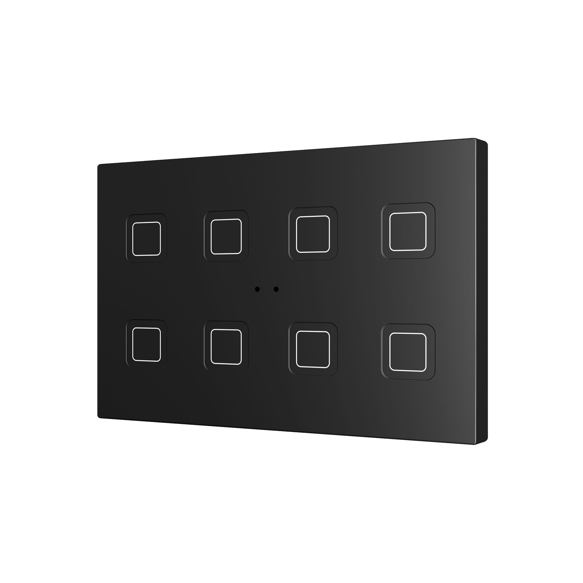 Tecla XL X8. Pulsador capacitivo de policarbonato - 8 botones - Antracita.