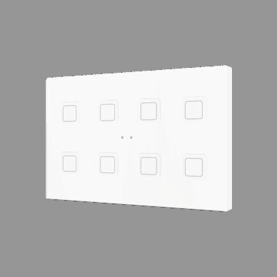 ZVITXLX8W – Tecla XL X8. Pulsador capacitivo de policarbonato – 8 botones – Blanco.