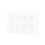 Tecla XL X8. Pulsador capacitivo de policarbonato - 8 botones - Blanco.