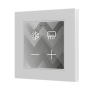 Flat 55 X4 v2. Pulsador capacitivo de cristal 55x55 – 4 botones - Personalizado (marco ZS55 no incluido).
