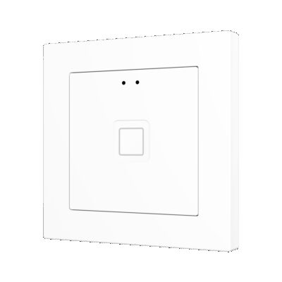 ZVIT55X1W – Tecla 55 X1. Pulsador capacitivo de policarbonato 55×55 – 1 botón – Blanco (marco ZS55 no incluido).