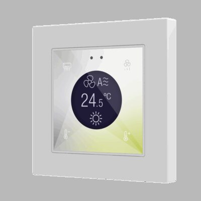 ZVIF55DV2 – Flat 55 Display v2. Panel táctil capacitivo de cristal con display – Personalizado (marco ZS55 no incluido).