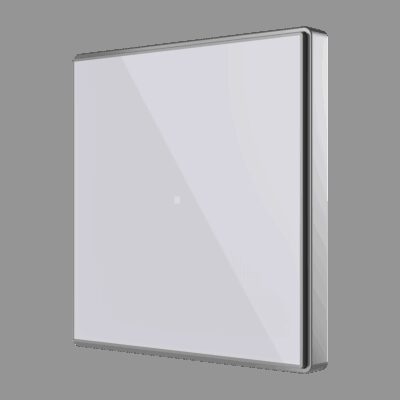 ZVI-SQTMD1-S – Panel capacitivo Square TMD 1 botón. Sensor Tª – Plata.