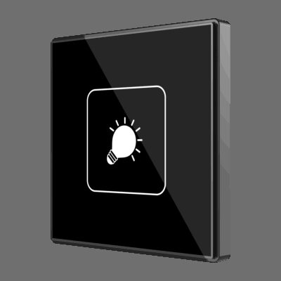 ZVI-SQTMD1-CUS – Panel capacitivo Square TMD 1 botón. Sensor Tª – Personalizado.