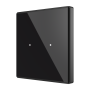 Panel capacitivo Square TMD 2 botones. Sensor Tª - Antracita.