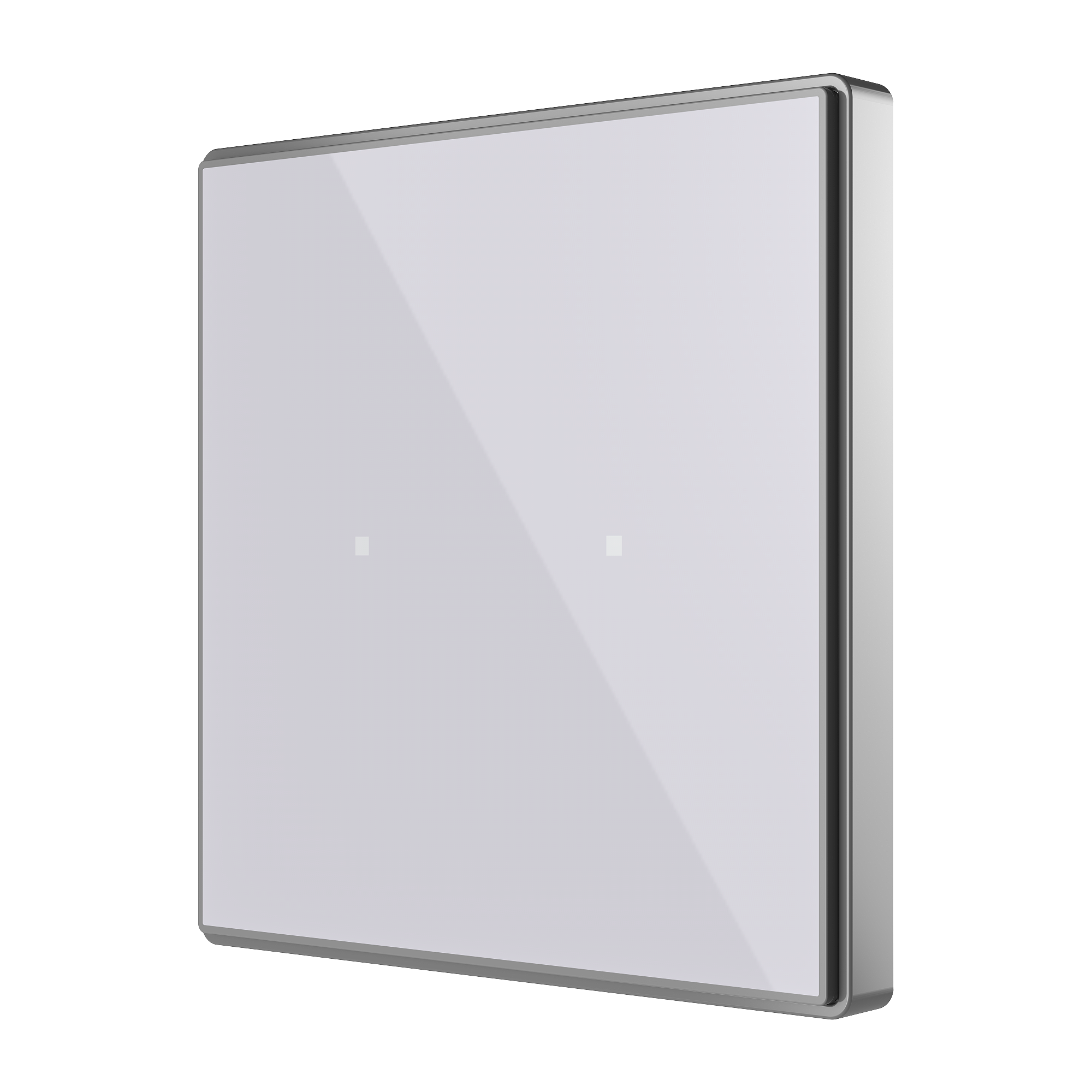 Panel capacitivo Square TMD 2 botones. Sensor Tª - Plata.