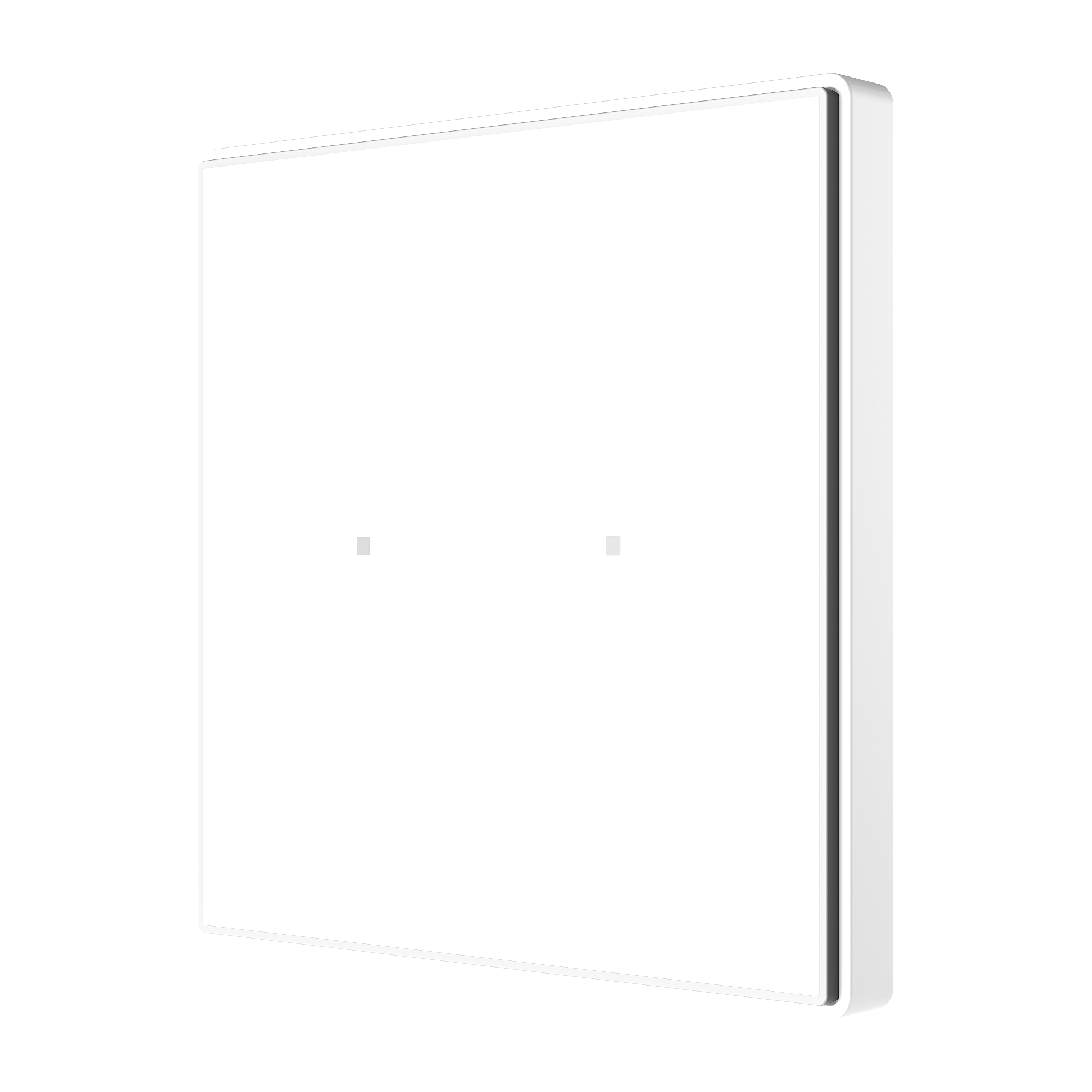 Panel capacitivo Square TMD 2 botones. Sensor Tª - Blanco.