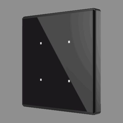 ZVI-SQTMD4-A – Panel capacitivo Square TMD 4 botones. Sensor Tª – Antracita.