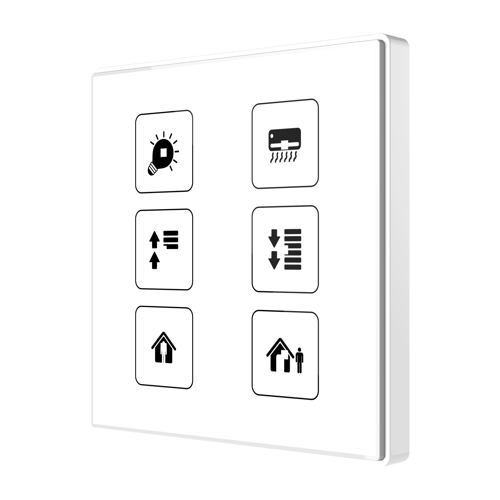 Panel capacitivo Square TMD 6 botones. Sensor Tª - Personalizado.