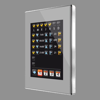 Z41 Lite. Pantalla táctil color capacitiva. Marco cromado – Plata.