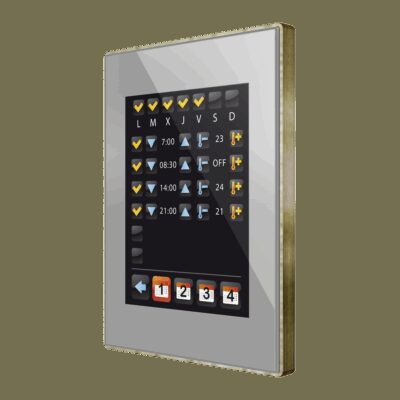Z41 Lite. Pantalla táctil color capacitiva. Marco de latón – Plata.