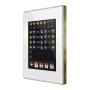 Z41 Lite. Pantalla táctil color capacitiva. Marco de latón - Blanca.