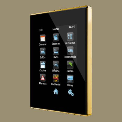ZVI-Z41PRO-AG – Z41 Pro. Pantalla táctil color capacitiva con conexión IP. Marco dorado – Antracita.