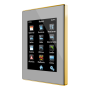 Z41 Pro. Pantalla táctil color capacitiva con conexión IP. Marco dorado - Plata.