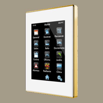 ZVI-Z41PRO-WG – Z41 Pro. Pantalla táctil color capacitiva con conexión IP. Marco dorado – Blanca.