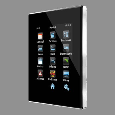 ZVI-Z41PRO-AC – Z41 Pro. Pantalla táctil color capacitiva con conexión IP. Marco cromado – Antracita.