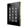Z41 Pro. Pantalla táctil color capacitiva con conexión IP. Marco de latón - Antracita.