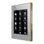 Z41 Pro. Pantalla táctil color capacitiva con conexión IP. Marco de latón - Plata.