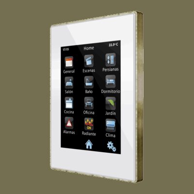 ZVI-Z41PRO-WB – Z41 Pro. Pantalla táctil color capacitiva con conexión IP. Marco de latón – Blanca.