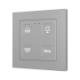 Tecla 55 X4. Pulsador capacitivo de policarbonato 55x55 - 4 botones - Personalizado (marco ZS55 no incluido).