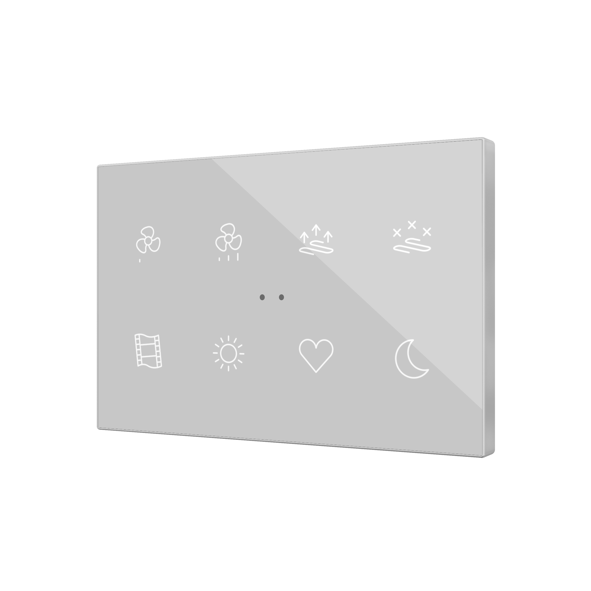 ZVIFXLX8 - Flat XL X8. Pulsador capacitivo de cristal – 8 botones - Personalizado. - Imagen 5