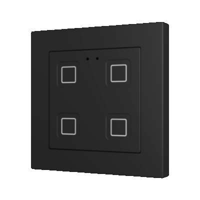 ZVIT55X4A – Tecla 55 X4. Pulsador capacitivo de policarbonato 55×55 – 4 botones – Antracita (marco ZS55 no incluido).