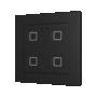 ZVIT55X4A - Tecla 55 X4. Pulsador capacitivo de policarbonato 55x55 - 4 botones - Antracita (marco ZS55 no incluido).