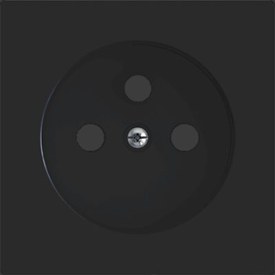 830000605 – ZS55. Tapa para base de enchufe francés 55×55 mm – Antracita.