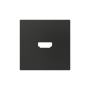 ZS55. Tapa para conector HDMI 55x55 mm - Antracita.
