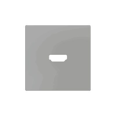 830002506 – ZS55. Tapa para conector HDMI 55×55 mm – Plata.