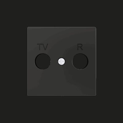 830001505 – ZS55. Tapa para conector TV/R 55×55 mm – Antracita.