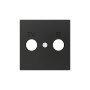 ZS55. Tapa para conector TV/R 55x55 mm - Antracita.