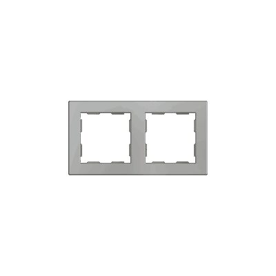 980000206 – ZS55. Marco – 2 módulos – Plata.