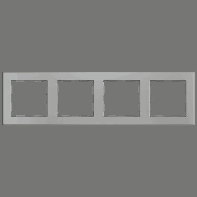 980000406 – ZS55. Marco – 4 módulos – Plata.