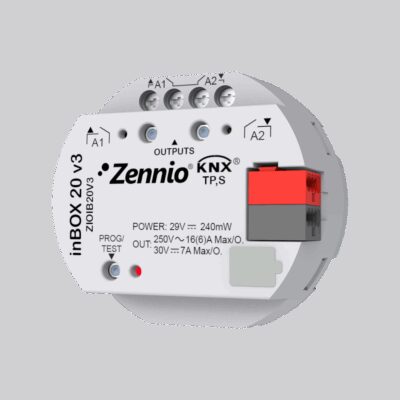 inBOX 20 v3. Actuador multifunción KNX de empotrar – 2 salidas 16A.